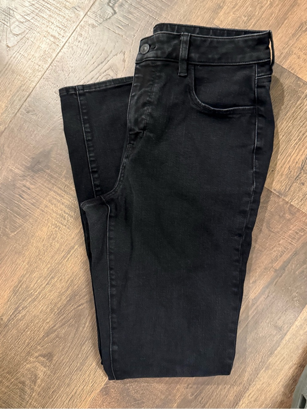 American Eagle Dream Stretch Jeans Women’s 12 Long Black High Rise Skinny